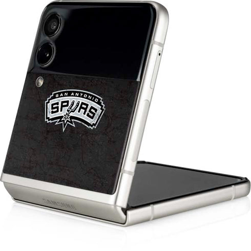 NBA San Antonio Spurs Distressed Galaxy Z Flip4 5G Skin